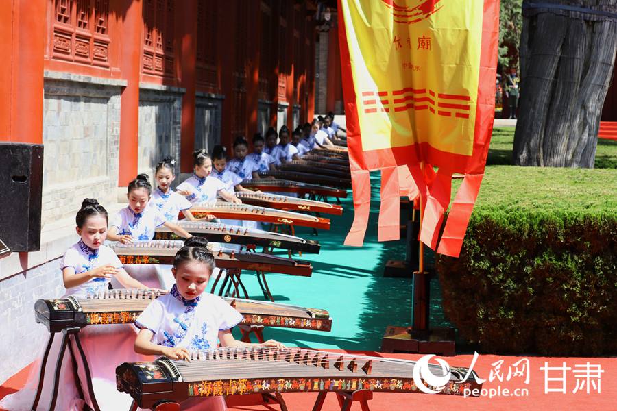 2023（癸卯）年公祭中華人文始祖伏羲大典在天水舉行。人民網(wǎng)記者 王文嘉攝