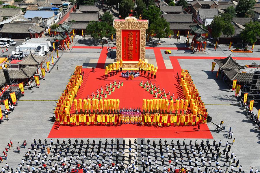 2023（癸卯）年公祭中華人文始祖伏羲大典在天水舉行。天水市委宣傳部供圖